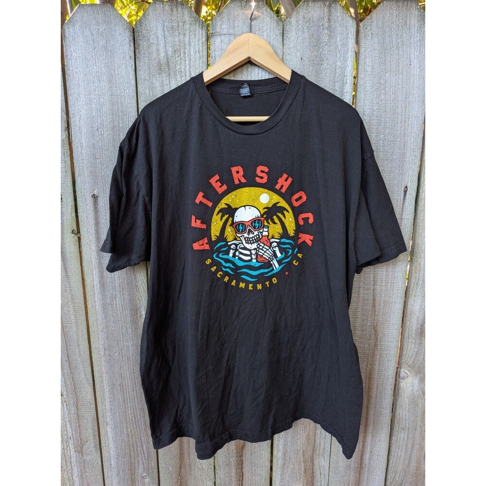 Aftershock Festival 2019 T Shirt XXL 2XL Black Short Sleeve Blink 182 Tool Korn